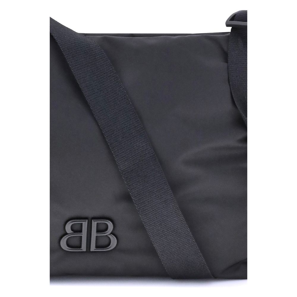 Balenciaga Schultertasche aus schwarzem Stoff