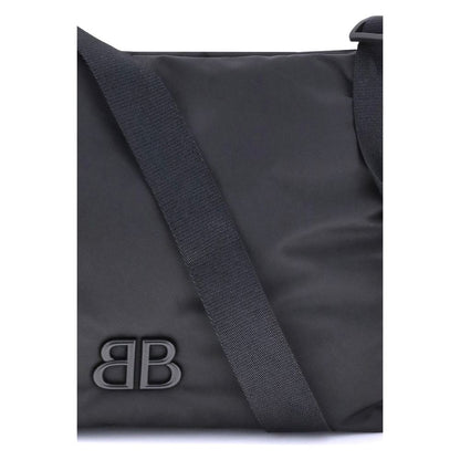 Balenciaga Schultertasche aus schwarzem Stoff