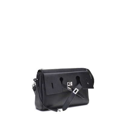 Balenciaga Schultertasche aus schwarzem Kalbsleder Bos Taurus