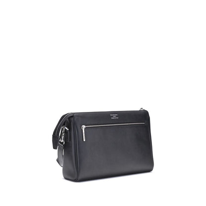 Balenciaga Schultertasche aus schwarzem Kalbsleder Bos Taurus