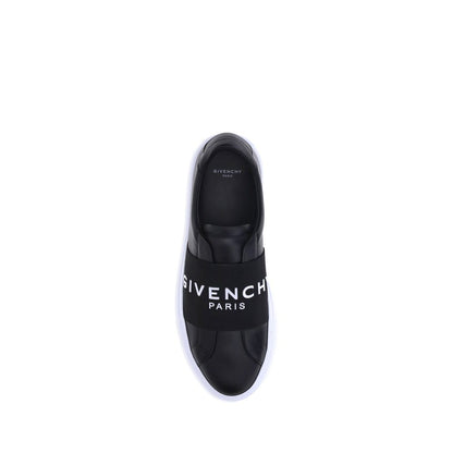 Givenchy Schwarze Kalbsleder-Sneaker Bos Taurus mit niedrigem Schaft
