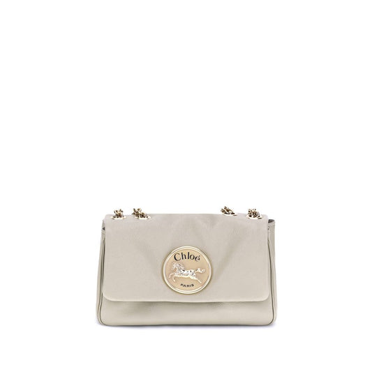 Chloé Schultertasche aus beigefarbenem Kalbsleder (Bos Taurus)