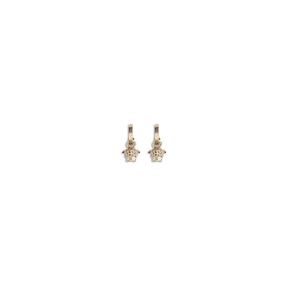 Versace Goldfarbene Metallohrringe
