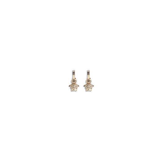 Versace Goldfarbene Metallohrringe