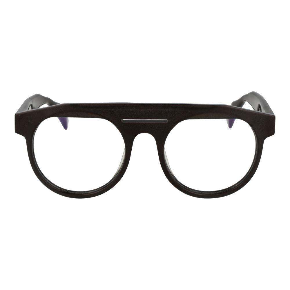 Yohji Yamamoto Braune Kunststoffbrille (Gestell)