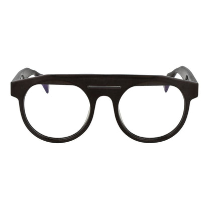 Yohji Yamamoto Braune Kunststoffbrille (Gestell)
