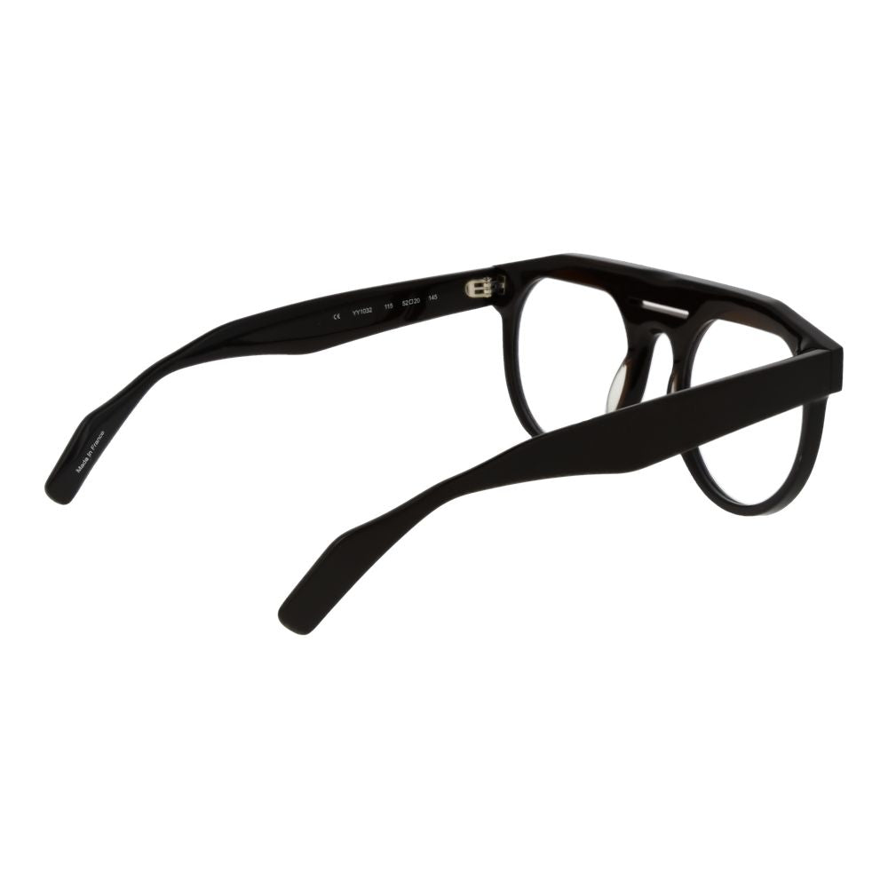 Yohji Yamamoto Braune Kunststoffbrille (Gestell)