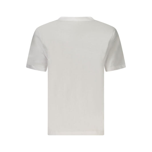 Calvin Klein – Weißes Baumwoll-T-Shirt für Damen