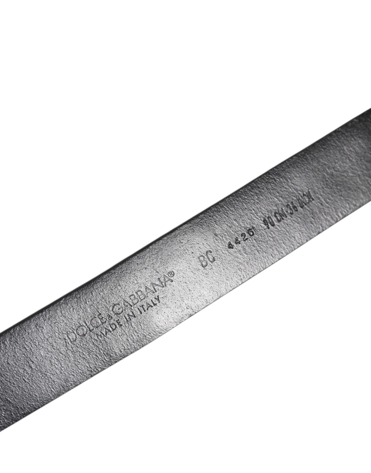 Dolce &amp; Gabbana – Schwarzer Ledergürtel mit Metall-Logoschnalle und Nieten