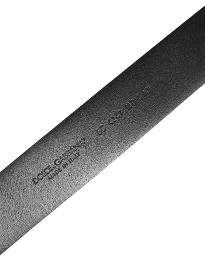 Dolce & Gabbana Blue Classic Silver Metal DG Logo Buckle Belt