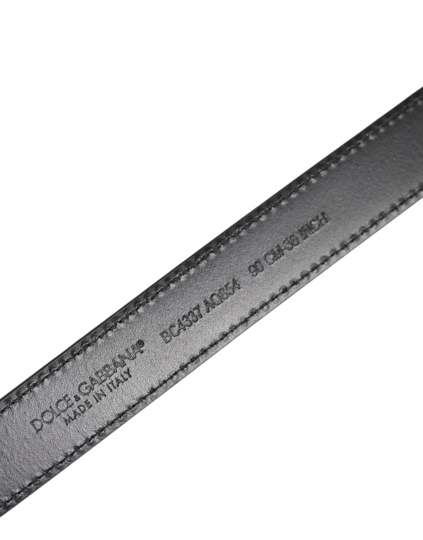 Dolce &amp; Gabbana Gürtel mit schwarzer und roter Leoparden-Metallschnalle und silberner Schnalle