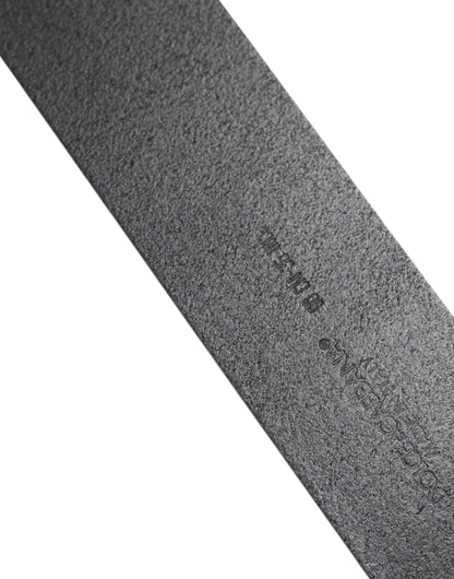 Dolce &amp; Gabbana – Schwarzer Ledergürtel mit klassischer Metallschnalle