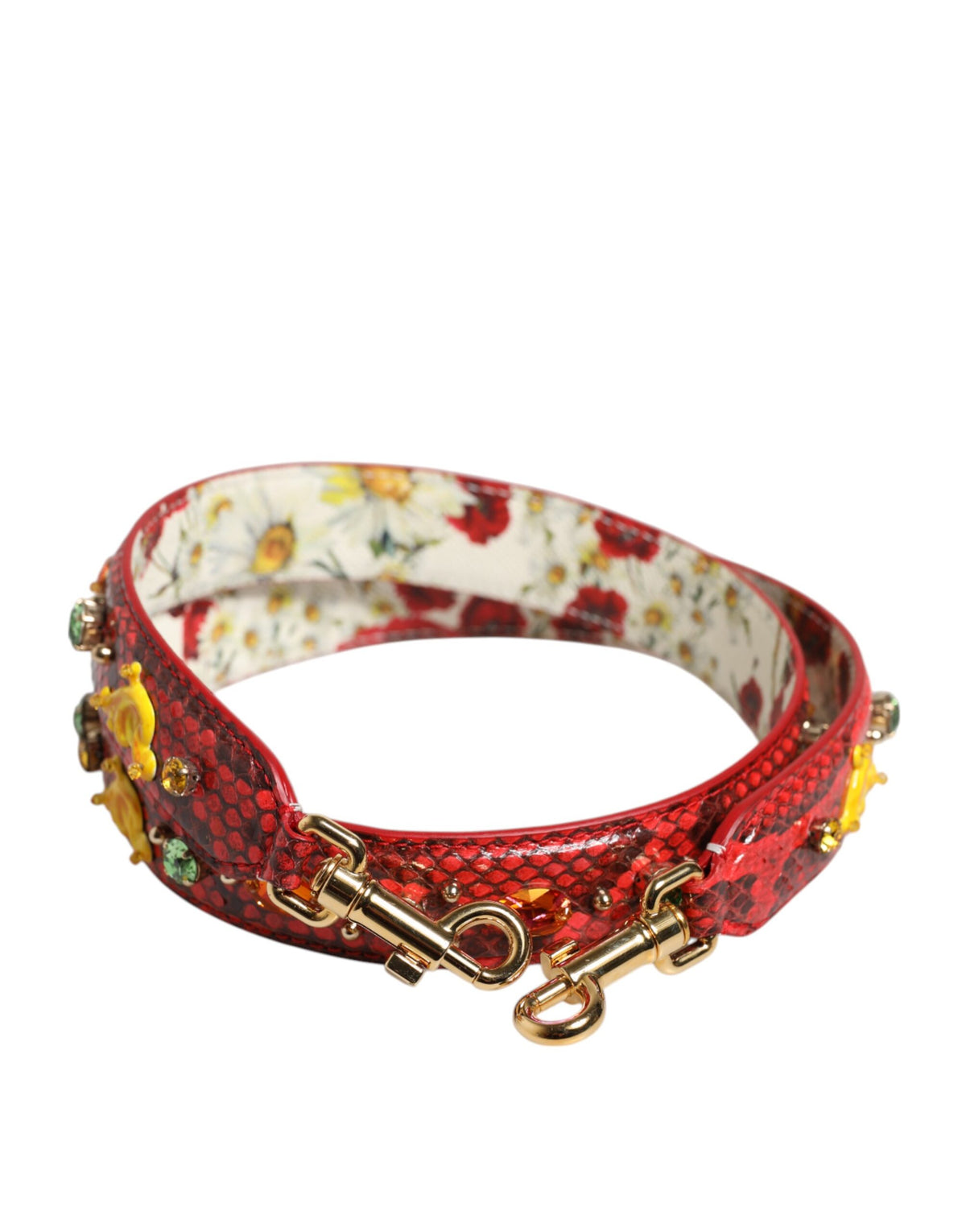 Dolce &amp; Gabbana – Mehrfarbig verzierter Schultergurt für Handtaschenzubehör