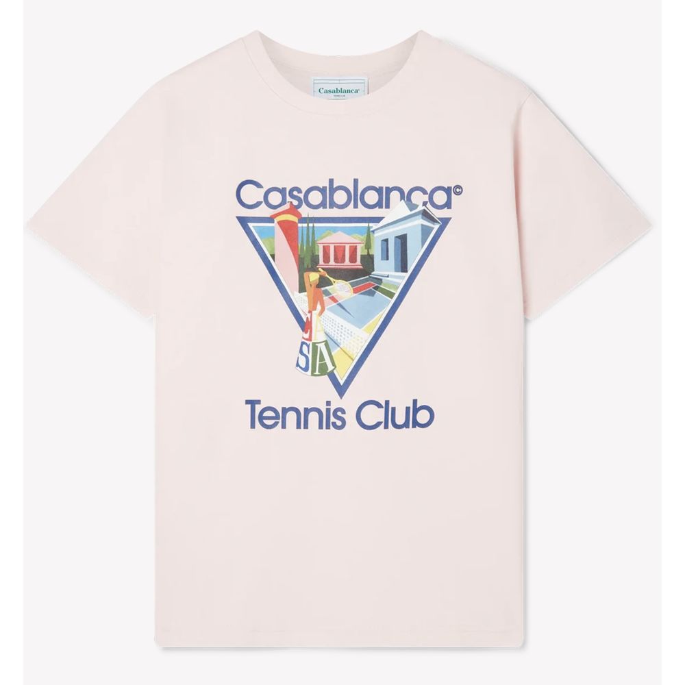 Casablanca Rosa Baumwoll-T-Shirt