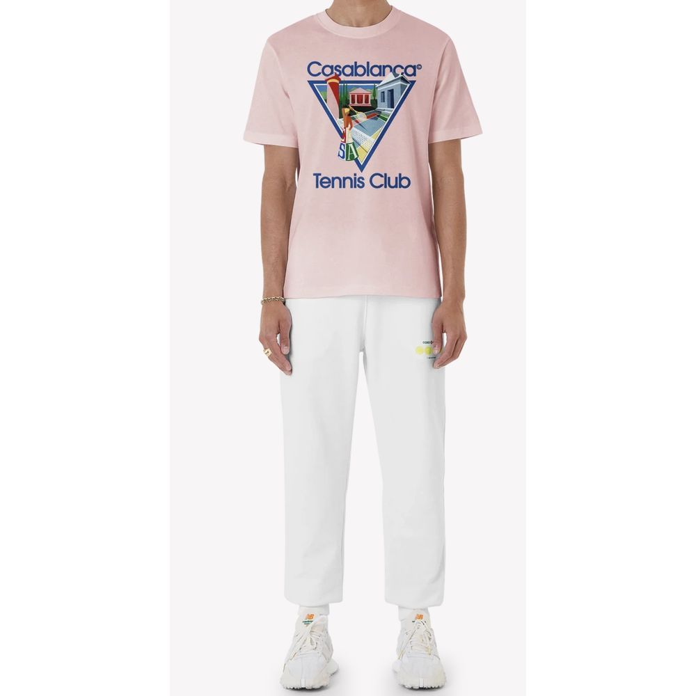 Casablanca Rosa Baumwoll-T-Shirt