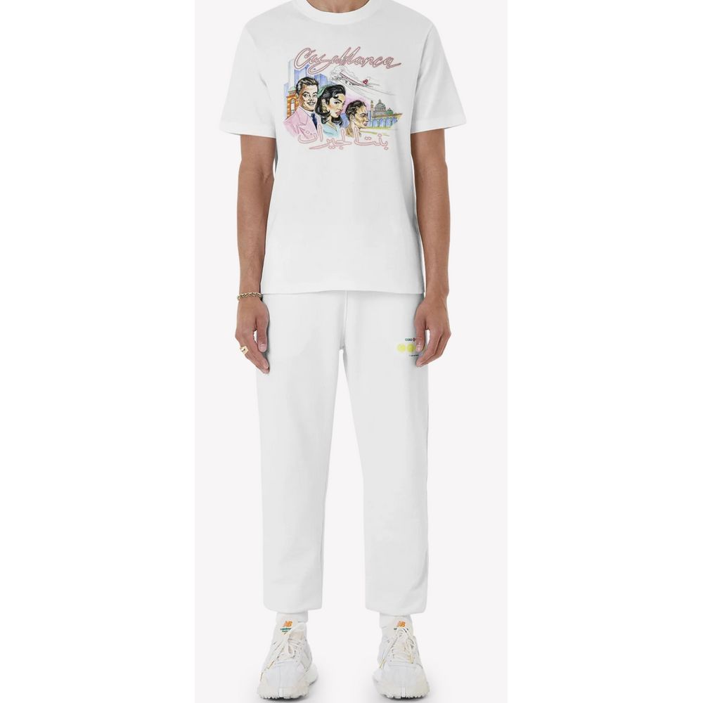 Casablanca Weißes Baumwoll-T-Shirt