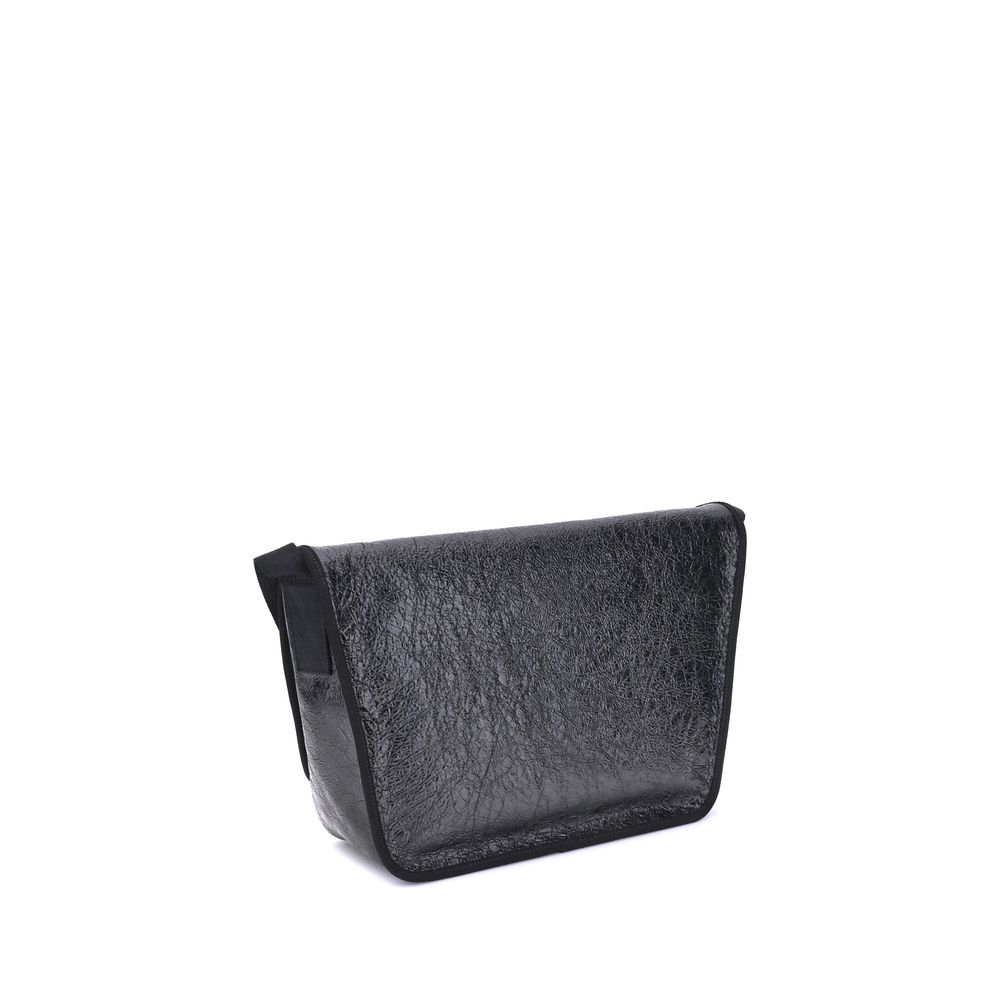 Balenciaga Schultertasche aus schwarzem Kalbsleder Bos Taurus