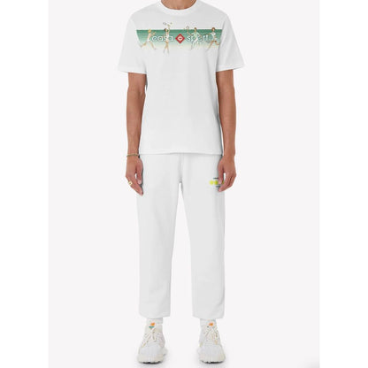Casablanca Weißes Baumwoll-T-Shirt