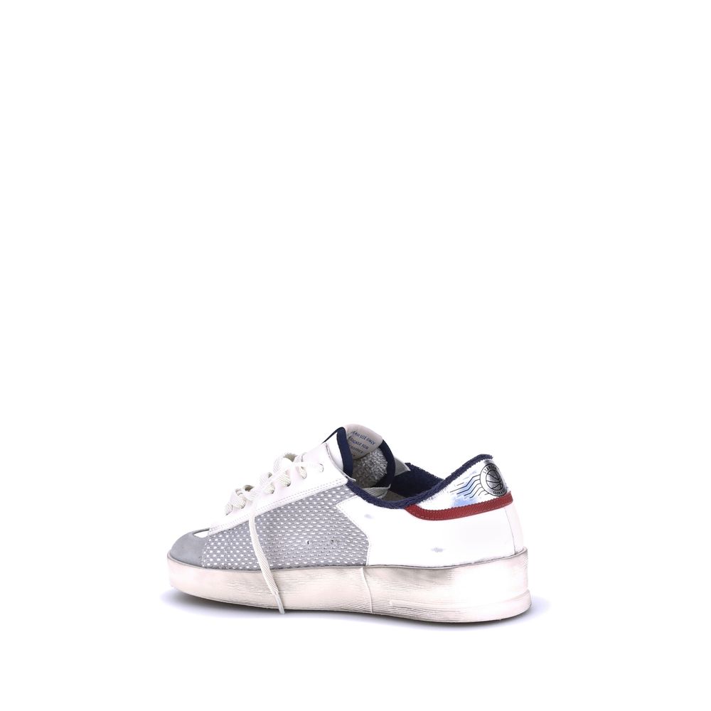 Golden Goose Rote Kalbsleder Bos Taurus Low-Top Sneaker