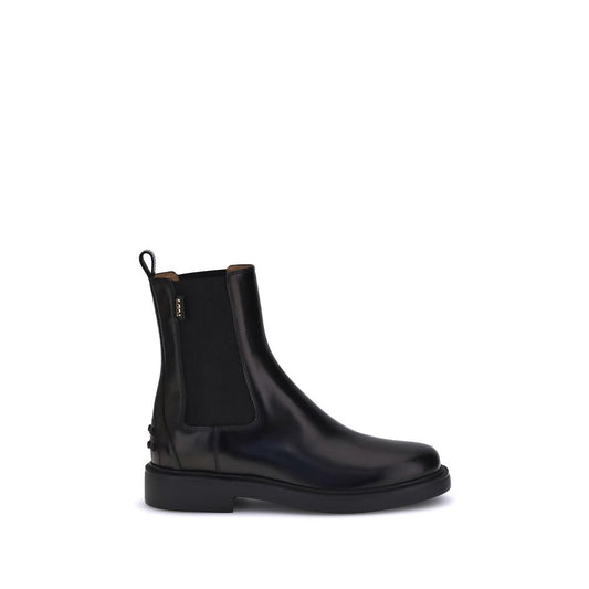 Tod's Chelsea Boots aus schwarzem Kalbsleder Bos Taurus