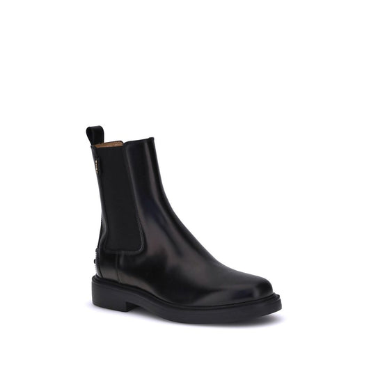 Tod's Chelsea Boots aus schwarzem Kalbsleder Bos Taurus