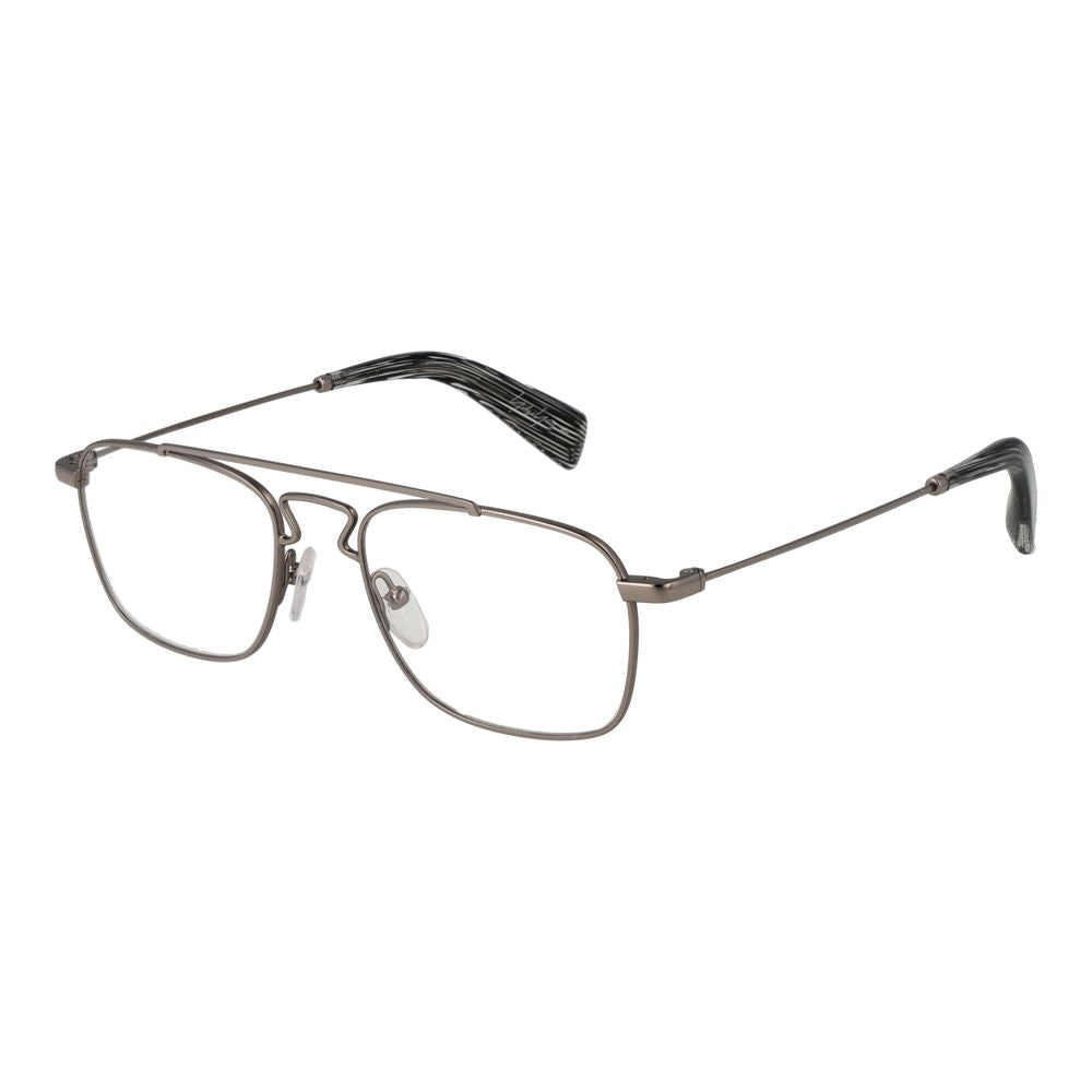 Yohji Yamamoto Silberfarbenes Unisex-Brillengestell