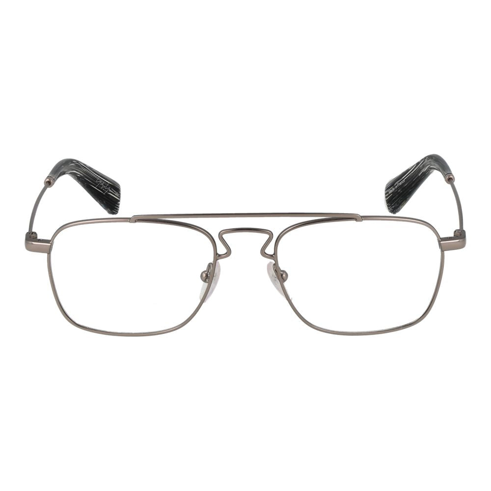 Yohji Yamamoto Silberfarbenes Unisex-Brillengestell