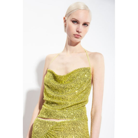 PINKO Grünes Polyester-Damentop