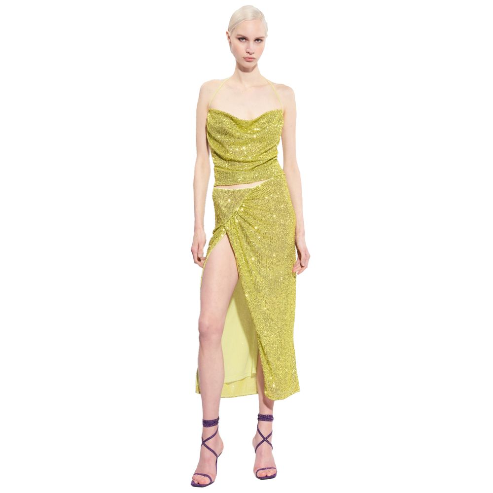 PINKO Grünes Polyester-Damentop