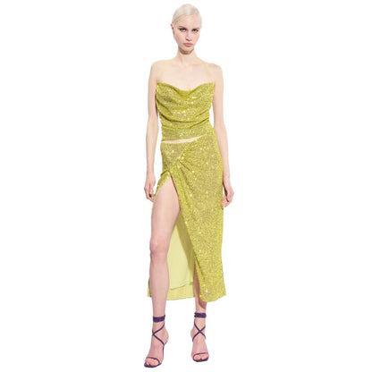 PINKO Grünes Polyester-Damentop