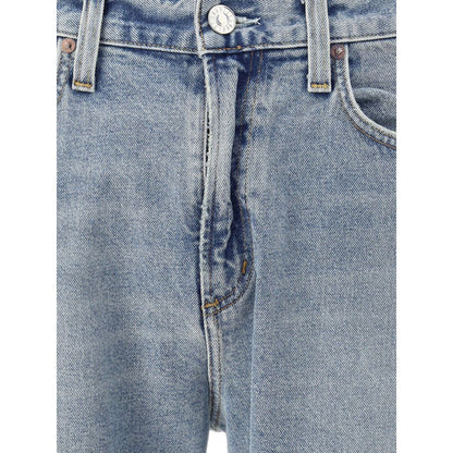 Agolde Light Blue Cotton Skinny Jeans