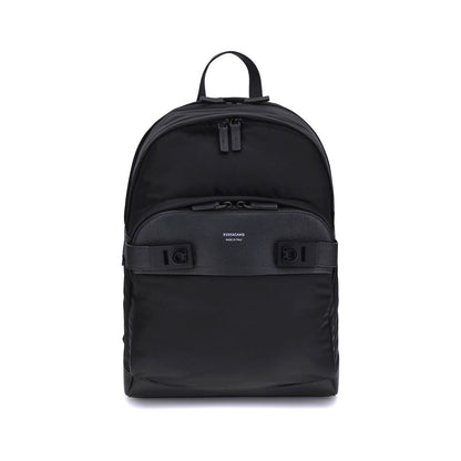Ferragamo Black Nylon Backpack