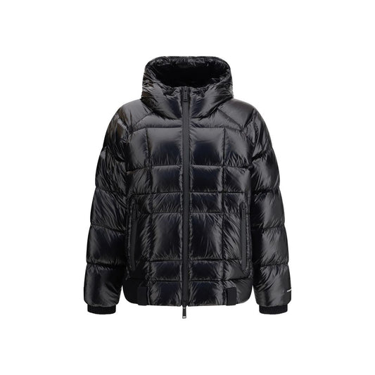 Dsquared² Schwarze, durchgehende Jacke aus Polyamid