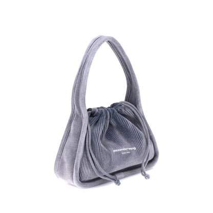 Alexander Wang Hellblaue Baumwoll-Schultertasche