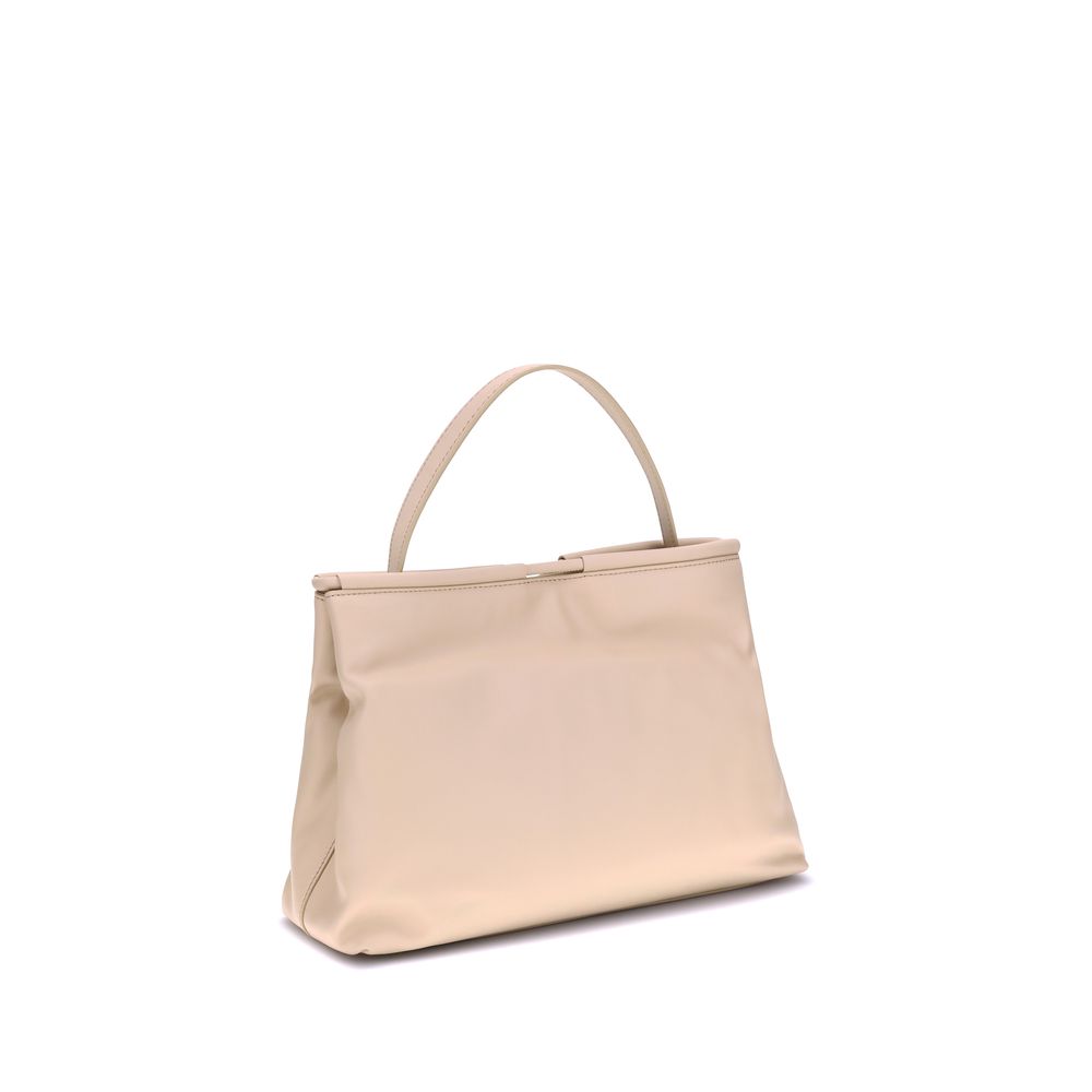 Coccinelle Handtasche aus Kalbsleder in Creme (Bos Taurus)