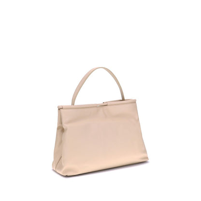 Coccinelle Handtasche aus Kalbsleder in Creme (Bos Taurus)