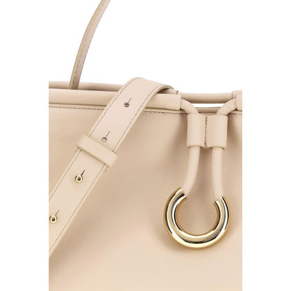 Coccinelle Handtasche aus Kalbsleder in Creme (Bos Taurus)