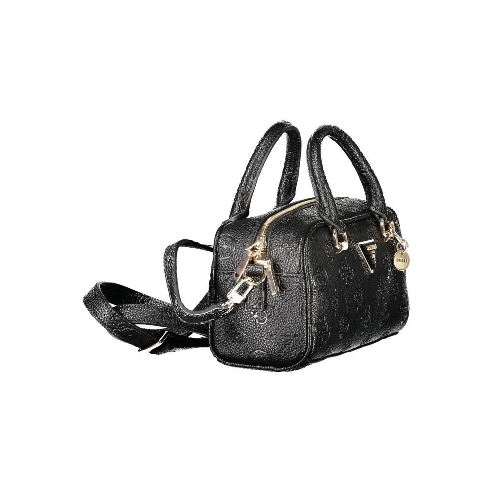 Guess Jeans Schwarze Polyethylen-Damenhandtasche