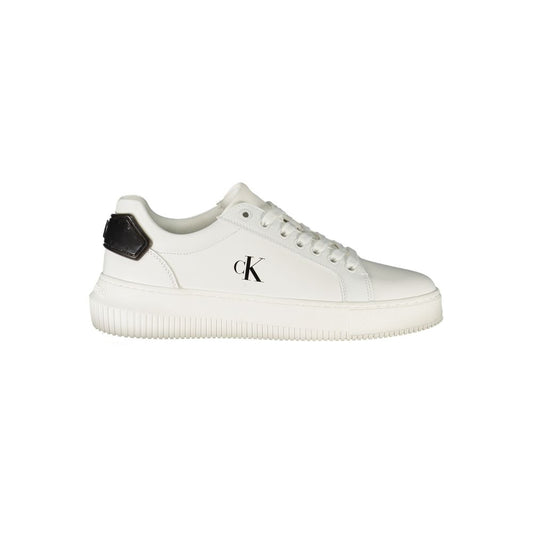 Calvin Klein Damen Sneaker aus weißem Leder