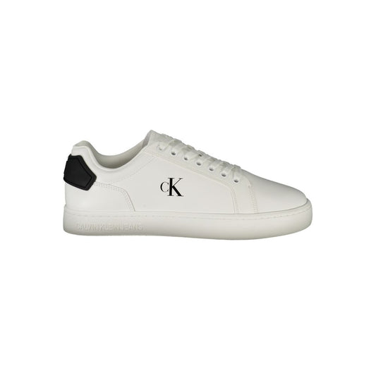 Calvin Klein Herren-Sneaker aus weißem Leder
