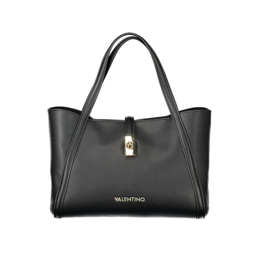 Mario Valentino Schwarze Polyethylen-Damenhandtasche