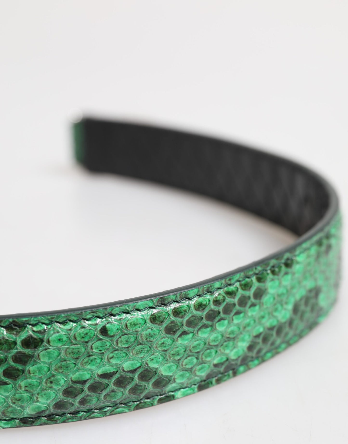 حقيبة دولتشي آند غابانا من الجلد الأسود والأخضر بحزام كتف