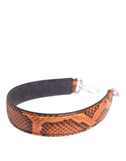 Dolce &amp; Gabbana – Schultergurt für eine Tasche aus exotischem Leder in Orange