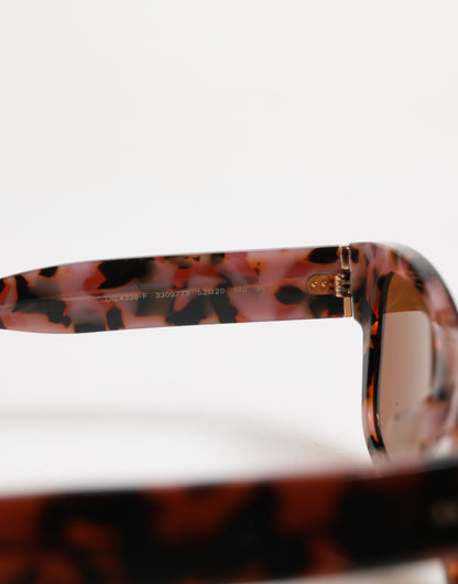 Dolce &amp; Gabbana Havanna Braun Schwarz Exzentrische Sartorial Eyewear Sonnenbrille