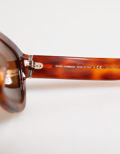 Dolce &amp; Gabbana Grün Braun Marmoriertes Acetat DG4379-F Brillen-Sonnenbrille