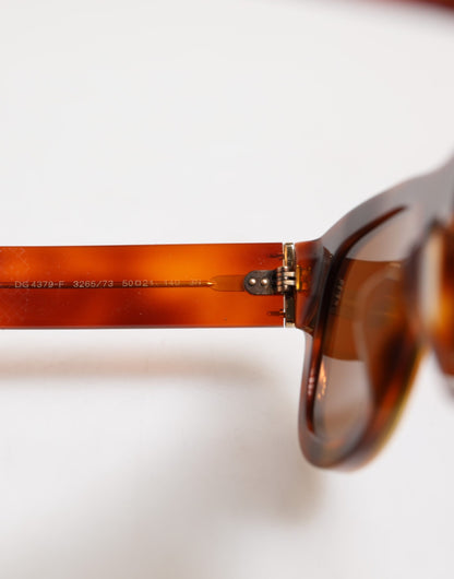 Dolce &amp; Gabbana Grün Braun Marmoriertes Acetat DG4379-F Brillen-Sonnenbrille