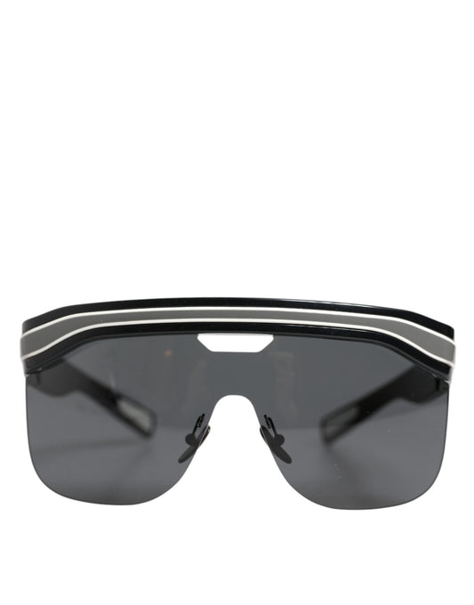 Dolce &amp; Gabbana Schwarz Weiß Street Sporty DG6162 Herren Brillen Sonnenbrillen