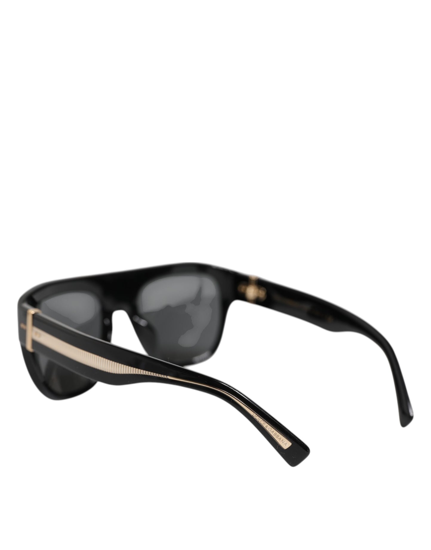 Dolce &amp; Gabbana Schwarze quadratische Acetat-Sonnenbrille DG4398-F