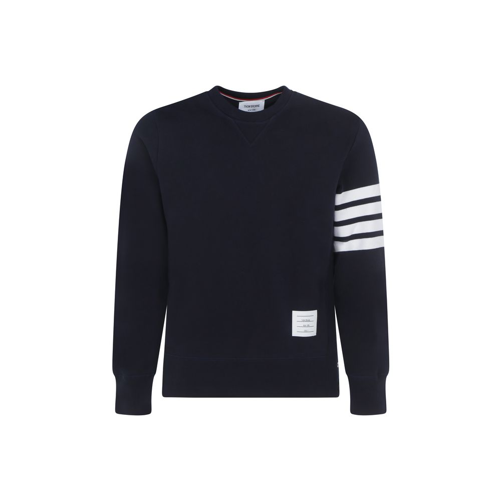 Thom Browne Blaues Baumwoll-Sweatshirt