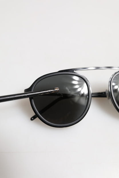 Dolce &amp; Gabbana – Runde Sonnenbrille mit schwarzem Metallrahmen DG2276